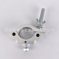 Heavy-Duty Aluminum Alloy Scaffolding Clamp for 48mm Steel Pipes, Single Coupler