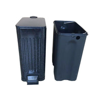 Slim Pedal Bin for Kitchen, Bathroom, Office - 10L Rectangular Wastebasket with Lid