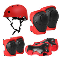 Kids' Skateboard Helmet and Protective Gear Set - 7 Pieces for Cycling, Skating, and Scooters