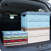 Foldable Car Trunk Organizer, Large Capacity Thickened Storage Box for Outdoor Camping & Multi-functional Use