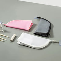 Suction Cup Hanging Toiletry Bag with Visible Mesh EVA for Travel, Toothbrush, Toothpaste, and Cosmetic Storage