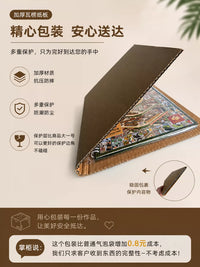 Xinmo DIY Scene Sticker Collection Book with Positioning Lines for Girls, Students, Adults - Stress Relief Toy, Miniature Collage, Quiet Book