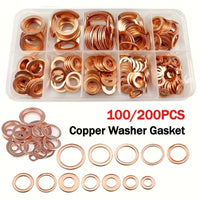 Copper Washer Assortment Kit M5-M14 for Plumbing and Automotive Repairs