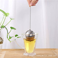 5.2cm Stainless Steel Mesh Tea Infuser Ball with Chain for Loose Leaf Tea