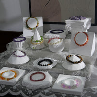 Plaster Jewelry Display Stand for Bracelets, Bangles, and Crystal Collections