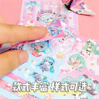Cute Cartoon Double-Sided Printed Origami Paper for Kids, Small Square Sheets for Crane Folding