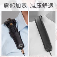 Saxophone Shoulder Strap Harness for Alto Tenor Soprano Sax - Leather Adjustable Neck Strap for Kids & Adults