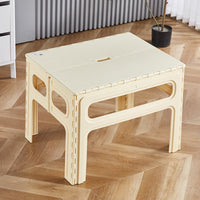 Kids Portable Folding Plastic Activity Table for Indoor Outdoor Camping Picnic