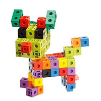 Early Education Magic Cube Building Blocks 2cm Interlocking Cubes 100-Piece Set for Kids Learning & Teaching Toy