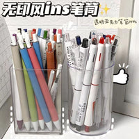 INS Style Acrylic Transparent Pen Holder for Desk Organization