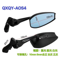 AOS4 Universal Electric Rearview Side Mirrors for Motorcycle Modification
