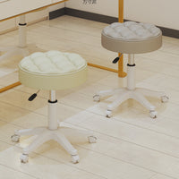Modern Ergonomic Swivel Salon Stool with Wheels for Hair Stylists