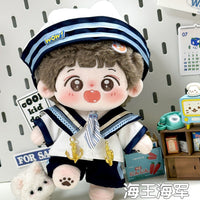 20cm Doll Clothes Set for Cotton Dolls, Stylish Outfits for Plush Figures