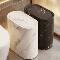 Slim Press-Top Trash Can for Kitchen, Living Room, and Hotel