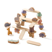 Wooden Stacking Blocks Early Education Toy Set for Kids