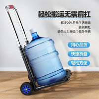 Foldable Hand Truck Portable Luggage Cart Heavy Duty Shopping Trolley