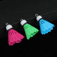 Badminton Racket & Shuttlecock Keychain Pendant for Sports Fans