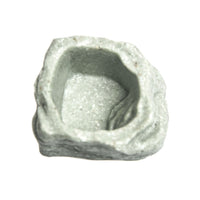 Reptile Feeding Dish and Water Bowl, Realistic Stone Decor for Lizards, Geckos, Spiders, Turtles, Snakes, Parrots, Chinchillas