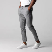 Men's Breathable Casual Cotton Long Pants for All Seasons
