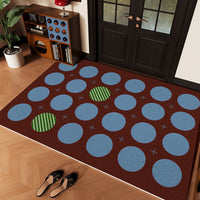 Vintage Entrance Door Mat Non-Slip Coil Mat Dirt Scraper Dust Resistant Foot Mat Bauhaus Doormat