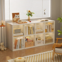 Kalake Modular Steel Grid Storage Cabinet Bookshelf for Living Room and Home Office