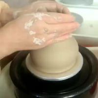 Mini Pottery Wheel Machine for Beginners and Students, Portable Ceramic Art Tool