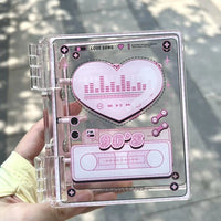 3-inch DIY Collectible Album with Acrylic Cover, Single Grid Pages for K-Pop Photocards