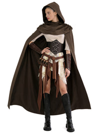 Medieval Renaissance Pirate Viking Warrior Cosplay Costume Cloak