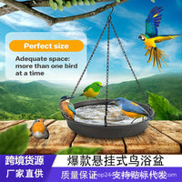 Hanging Bird Bath and Feeder for Garden and Patio Decoration