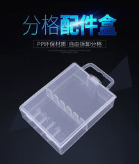 PP Plastic Storage Box for Fishing Space Beans, Transparent Organizer Case for Small Parts and Accessories