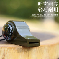 3-in-1 Survival Whistle with Compass and Thermometer for Outdoor Emergency