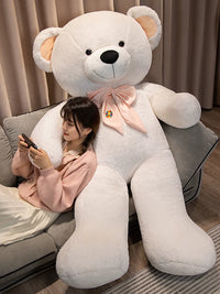 Giant Teddy Bear Plush Toy Stuffed Animal Doll for Girls, Birthday Gift