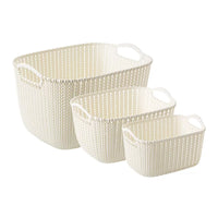 Woven Storage Basket with Lid for Cupping Jars