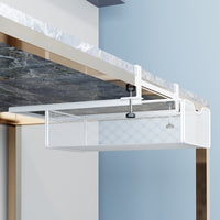 Under Desk Storage Drawer Organizer Pull-Out Hanging Basket for Office Workstation - No-Drill Installation