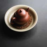 Ceramic Teapot Saucer Dry Bubble Tray Gaiwan Base Holder Round Kiln Fired Teapot Mat