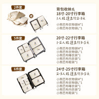 Travel Luggage Organizer Bags Set for Clothes, Portable Compression Packing Cubes