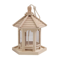 Wooden Bird Feeder House for Outdoor Garden
