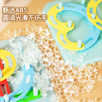 Montessori Geometric Shape Stacking Puzzle Toy for Early Education