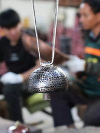 Handmade Yunnan Brass Bell Wind Chime Door Hanging Ornament for Meditation and Good Fortune