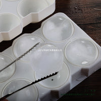 Whiskey Ice Ball Maker Mold for Cocktails and Beverages, Reusable Silicone/PP Ice Cube Tray