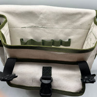 Multi-functional Canvas Tool Bag for Electricians and Gardeners, Wear-Resistant Crossbody Shoulder Bag