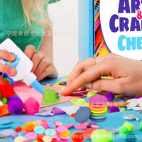3000+ Pcs Craft Supplies Kit for Kids, Deluxe Art Set with Pom Poms and Pipe Cleaners, Giant Craft Box