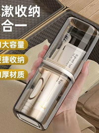 Portable Travel Toothbrush Holder and Mouthwash Cup Set