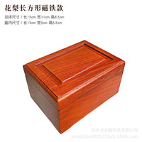 Rosewood Jewelry Box with Lid for Desktop Storage and Gifting