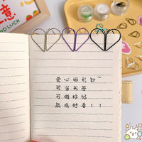 Creative Teardrop Metal Paper Clips, Gold Tone, for Office and Bookmarks
