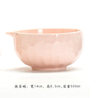 Jian Ware Style Ceramic Matcha Bowl and Whisk Set with Spout