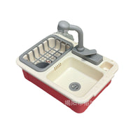 Dollhouse Miniature Kitchen Sink Play Set for Kids