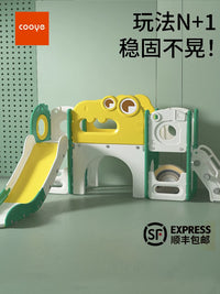 Cooye Dinosaur Slide and Swing Playset for Kids 3-10 Years Old with Climbing Frame