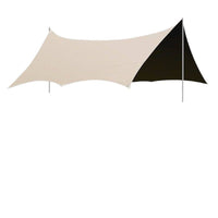 Thickened Black Glue Oxford Cloth Tarp for Outdoor Camping Picnic Beach Sunshade Rain Shelter