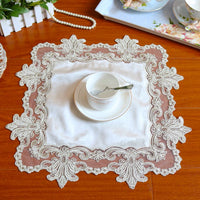 Square Lace Tablecloth Dust Cover for Appliances and Trays
